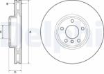 DELPHI Tarcza Ham. Bmw 5 F10 10- Lewa (bg9155c)