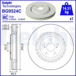 DELPHI Brzdový kotúč DELPHI BG9524C (BG9524C)