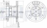 DELPHI Brzdový kotúč DELPHI BG9453 (BG9453)