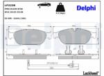 DELPHI Sada brzdových platničiek kotúčovej brzdy DELPHI LP2238 (LP2238)
