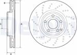DELPHI Tarcza Ham. Mercedes Cls C218 11- (bg9189c)