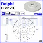 DELPHI Brzdový kotúč DELPHI BG9525C (BG9525C)