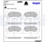 DELPHI Sada brzdových platničiek kotúčovej brzdy DELPHI LP3905 (LP3905)