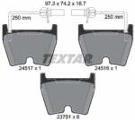 TEXTAR Sada brzdových platničiek kotúčovej brzdy TEXTAR 2451701 (2451701)