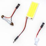 Interlook Led panel (36 Cob Led Fehér) 12V C5W és T10 W5W adapterek