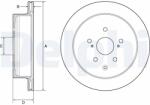 DELPHI Tarcza Ham. Lexus Rx 09- Tyl (bg4929c)