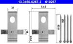 ATE Súprava príslušenstva, obloženie kotúčovej brzdy ATE 13.0460-0267.2 (13.0460-0267.2)