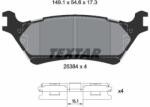 TEXTAR Sada brzdových platničiek kotúčovej brzdy TEXTAR 2538401 (2538401)