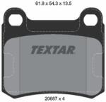 TEXTAR Sada brzdových platničiek kotúčovej brzdy TEXTAR 2068703 (2068703)