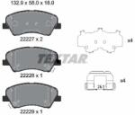 TEXTAR Sada brzdových platničiek kotúčovej brzdy TEXTAR 2222701 (2222701)