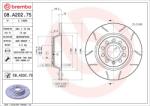BREMBO Brzdový kotúč BREMBO 08. A202.75 (08.A202.75)