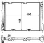 MAHLE Chladič motora MAHLE CR 841 000S (CR 841 000S)