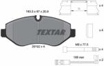 TEXTAR Sada brzdových platničiek kotúčovej brzdy TEXTAR 2919202 (2919202)