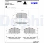 DELPHI Sada brzdových platničiek kotúčovej brzdy DELPHI LP3732 (LP3732)
