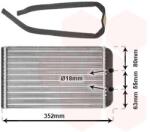 VAN WEZEL Výmenník tepla vnútorného kúrenia VAN WEZEL 17006265 (17006265)
