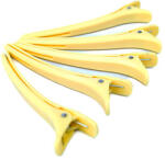 HairExtensionShop Professzionális Hajelválasztó Csipesz 12cm Sárga Hajhosszabbításhoz és Hajformázáshoz Ideális 1db