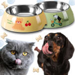  Fém Összecsukható Kutyatál Víz Eledel 2in1 Rozsdamentes Acél Színek (Miska stalowa rozkładana 2w1 ŻÓŁTA)