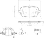 BREMBO Sada brzdových platničiek kotúčovej brzdy BREMBO P 85 190 (P 85 190)