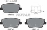 TEXTAR Sada brzdových platničiek kotúčovej brzdy TEXTAR 2287601 (2287601)