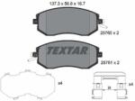 TEXTAR Sada brzdových platničiek kotúčovej brzdy TEXTAR 2576001 (2576001)