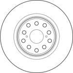 TRW Brzdový kotúč TRW DF6827S (DF6827S)