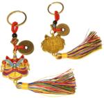  Cap de Leu Chinezesc amuleta breloc Feng Shui 19 cm cu moneda norocoasa pentru protectie si noroc
