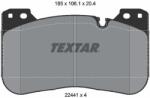 TEXTAR Sada brzdových platničiek kotúčovej brzdy TEXTAR 2244101 (2244101)