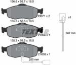 TEXTAR Sada brzdových platničiek kotúčovej brzdy TEXTAR 2307104 (2307104)