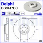DELPHI Brzdový kotúč DELPHI BG9417BC (BG9417BC)