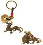  Qilin amuleta breloc Feng Shui 10 cm cu moneda norocoasa cadou pentru prosperitate