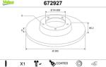 VALEO Brzdový kotúč VALEO 672927 (672927)