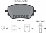 TEXTAR Sada brzdových platničiek kotúčovej brzdy TEXTAR 2298701 (2298701)