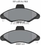 TEXTAR Sada brzdových platničiek kotúčovej brzdy TEXTAR 2330002 (2330002)