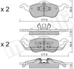 METELLI Sada brzdových platničiek kotúčovej brzdy METELLI 22-0291-0 (22-0291-0)