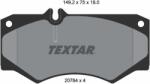 TEXTAR Sada brzdových platničiek kotúčovej brzdy TEXTAR 2078401 (2078401)
