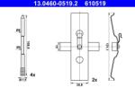 ATE Súprava príslušenstva, obloženie kotúčovej brzdy ATE 13.0460-0519.2 (13.0460-0519.2)