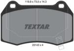 TEXTAR Sada brzdových platničiek kotúčovej brzdy TEXTAR 2314301 (2314301)