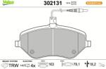 VALEO Sada brzdových platničiek kotúčovej brzdy VALEO 302131 (302131)