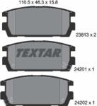 TEXTAR Sada brzdových platničiek kotúčovej brzdy TEXTAR 2381301 (2381301)