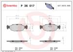 BREMBO Sada brzdových platničiek kotúčovej brzdy BREMBO P 36 017 (P 36 017)