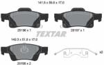 TEXTAR Sada brzdových platničiek kotúčovej brzdy TEXTAR 2519603 (2519603)