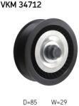 SKF Vratná/vodiaca kladka rebrovaného klinového remeňa SKF VKM 34712 (VKM 34712)