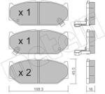 METELLI Sada brzdových platničiek kotúčovej brzdy METELLI 22-0897-0 (22-0897-0)