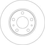 TRW Brzdový kotúč TRW DF6287 (DF6287)