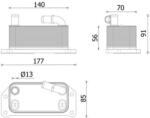 MAHLE Chladič motorového oleja MAHLE CLC 349 000P (CLC 349 000P)