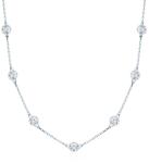 SAVICKI Colier argint zirconiu 45 cm