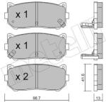 METELLI Sada brzdových platničiek kotúčovej brzdy METELLI 22-0372-0 (22-0372-0)
