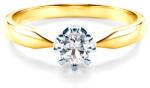 SAVICKI Inel de logodnă SAVICKI: aur bicolor, safir alb - savicki - 4 682,00 RON