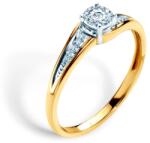 SAVICKI Inel de logodnă SAVICKI: aur bicolor, diamante - savicki - 5 010,00 RON
