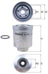 MAHLE Palivový filter MAHLE KC389 (KC389)